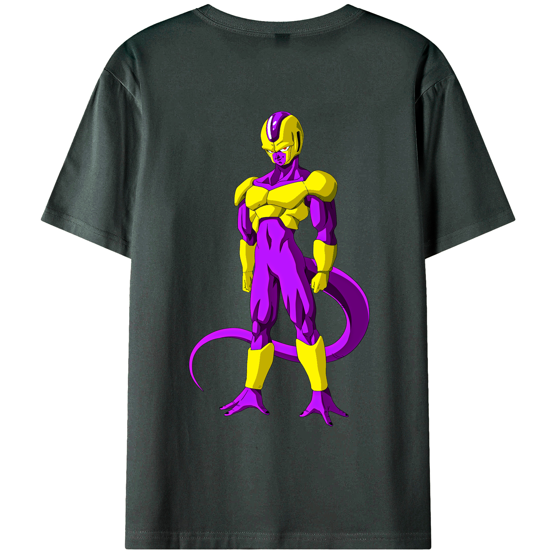（画像用） ドラゴンボール フリーザ DRAGON BALL Frieza 綿100％ メンズ半袖Tシャツ（バックプリント） 通気性